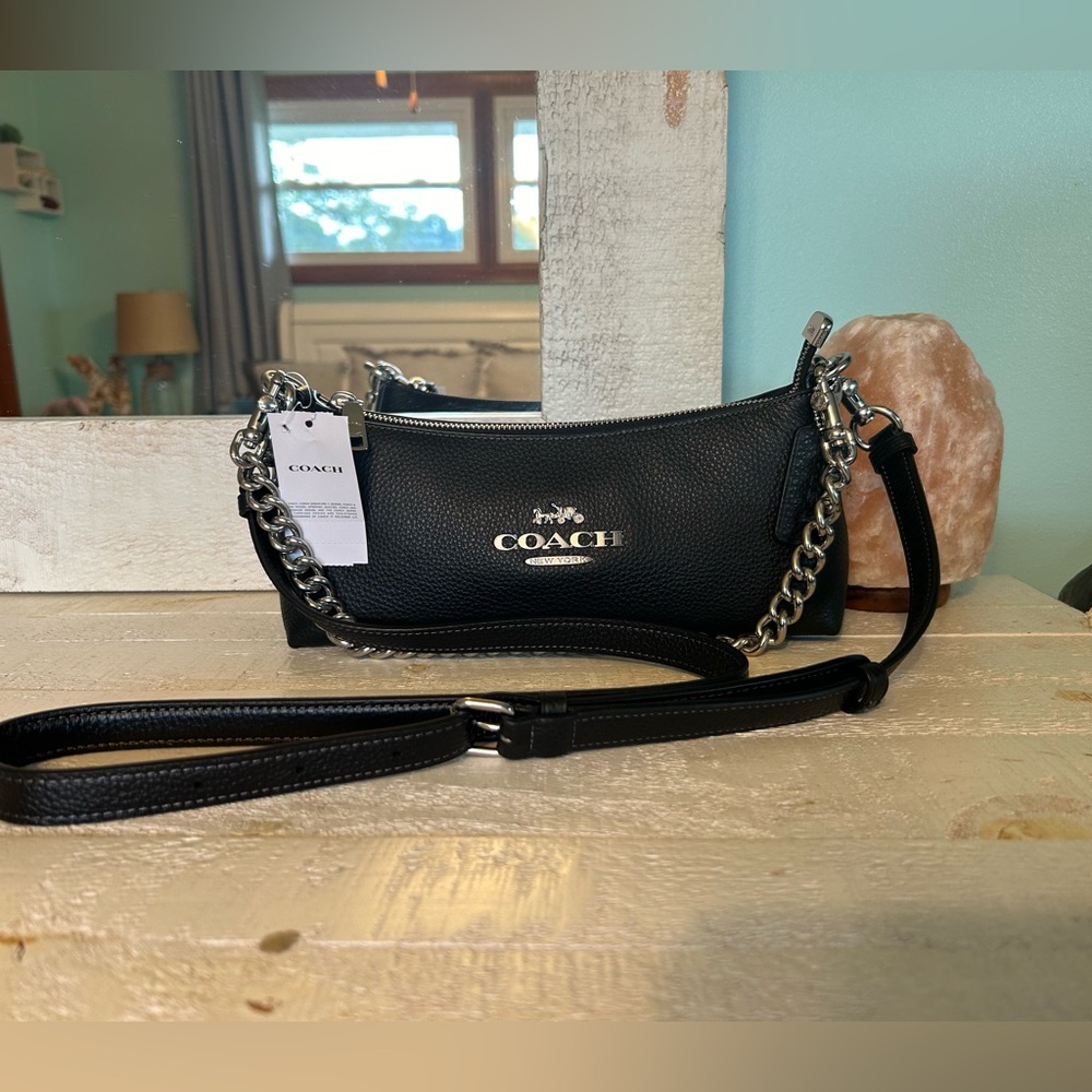 Coach Charlotte Leather Crossbody Shoulder Bag